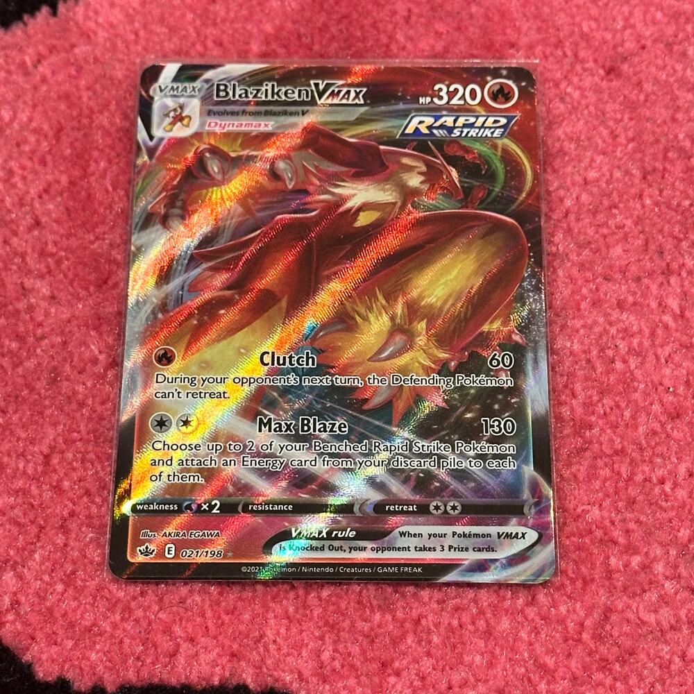 Blaziken VMAX – Pokémon Chilling Reign – Holofoil – As Pictured